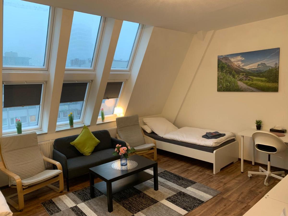 Cityapartment Platinum-Zentrum Mit Parkplatz Bielefeld Buitenkant foto